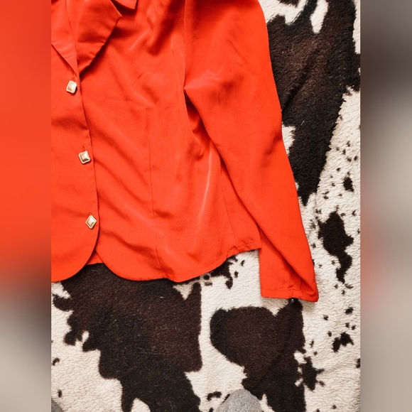 WOMEN'S 80'S/90'S BLAZER/TOP - RED - Picture 2 of 4